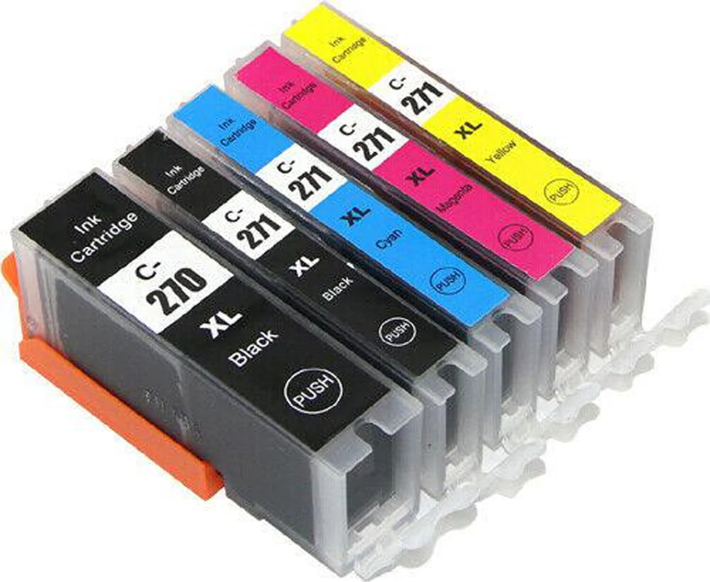 5pk Φ совместимые чернильные картриджи для принтера Canon MG6821/MG6822/MG7720/TS9020/TS8020 PGI CLI 270