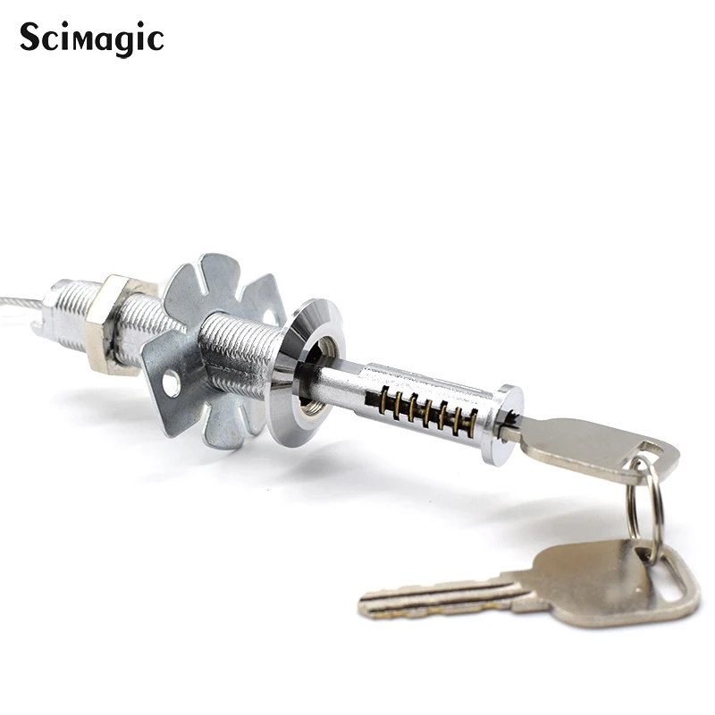 Garage door release key, garage door lock, emergency key release, release lock