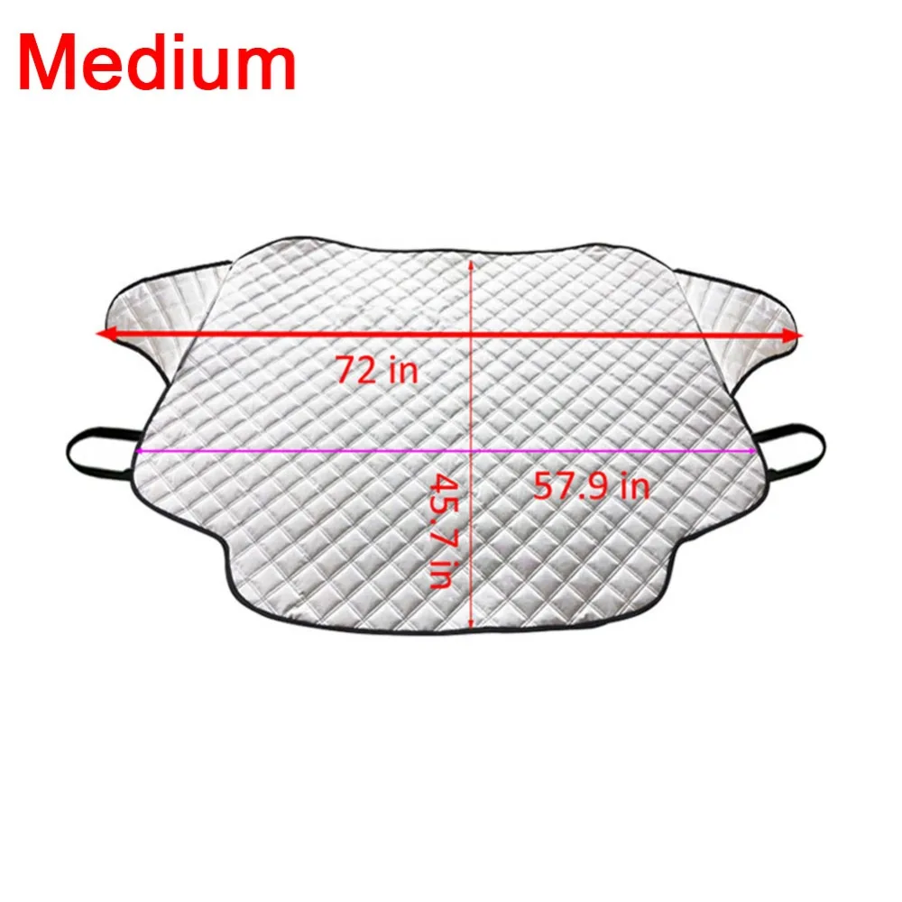 Лобовое стекло автомобиля снежное покрытие, автомобильные солнцезащитные очки для лобового стекла с магнитными краями снега, хлопок толще лобовое стекло зимнее покрытие