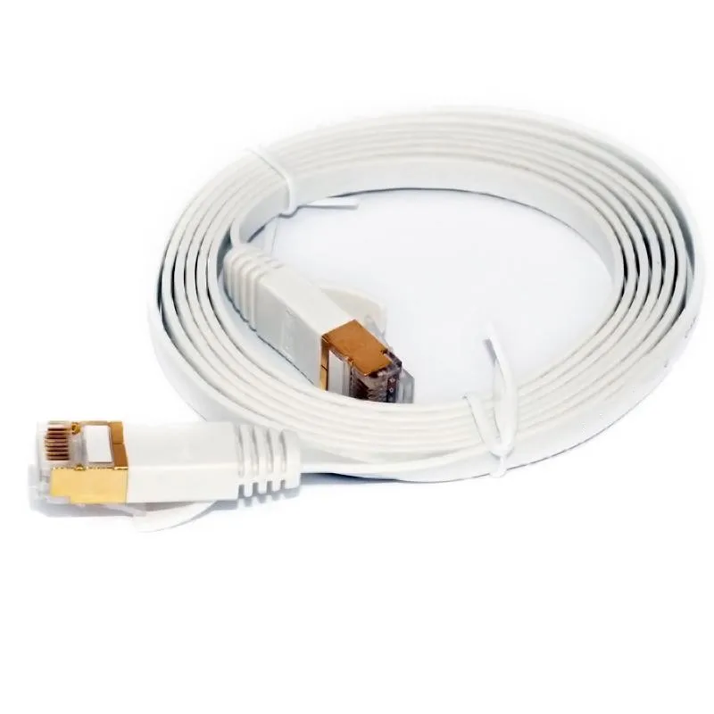 

Category 6 Ethernet Cable Flat Internet Network LAN Jumper for Router Modem