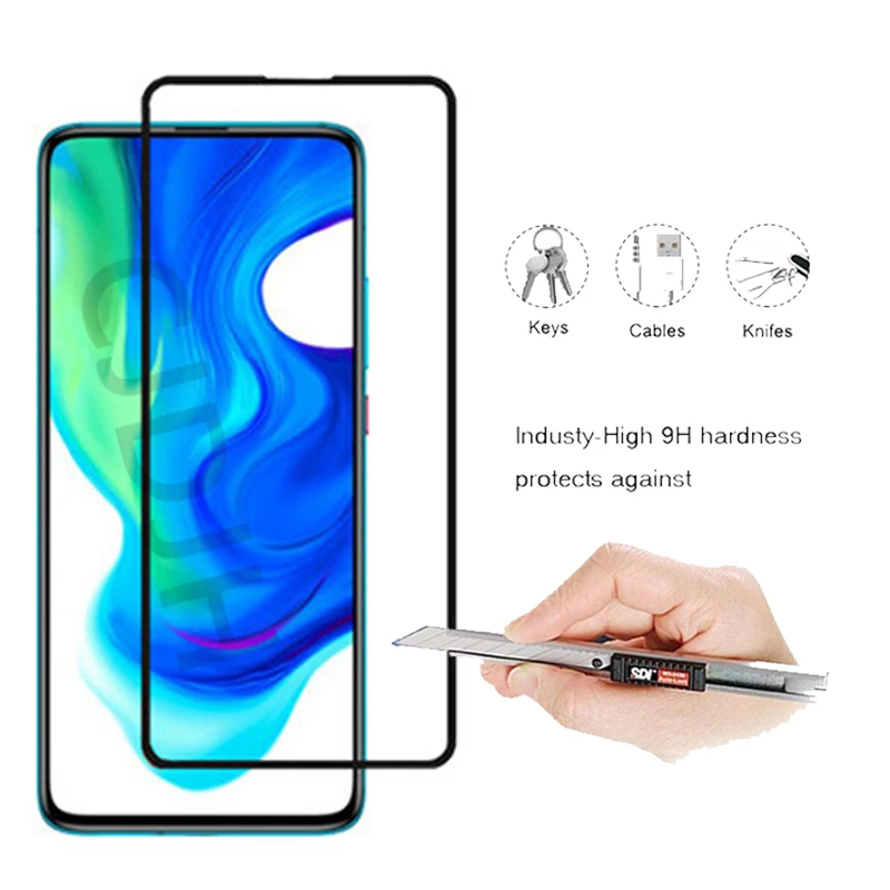 4 в 1 камера для уличной съемки + Защитная пленка из закаленного стекла Xiaomi Poco F2 Pro