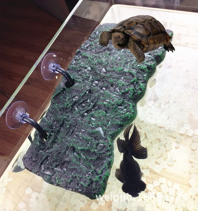 

Turtle Climing Platform Floating Island PU Foam Aquarium Reptiles Basking Island JUL05