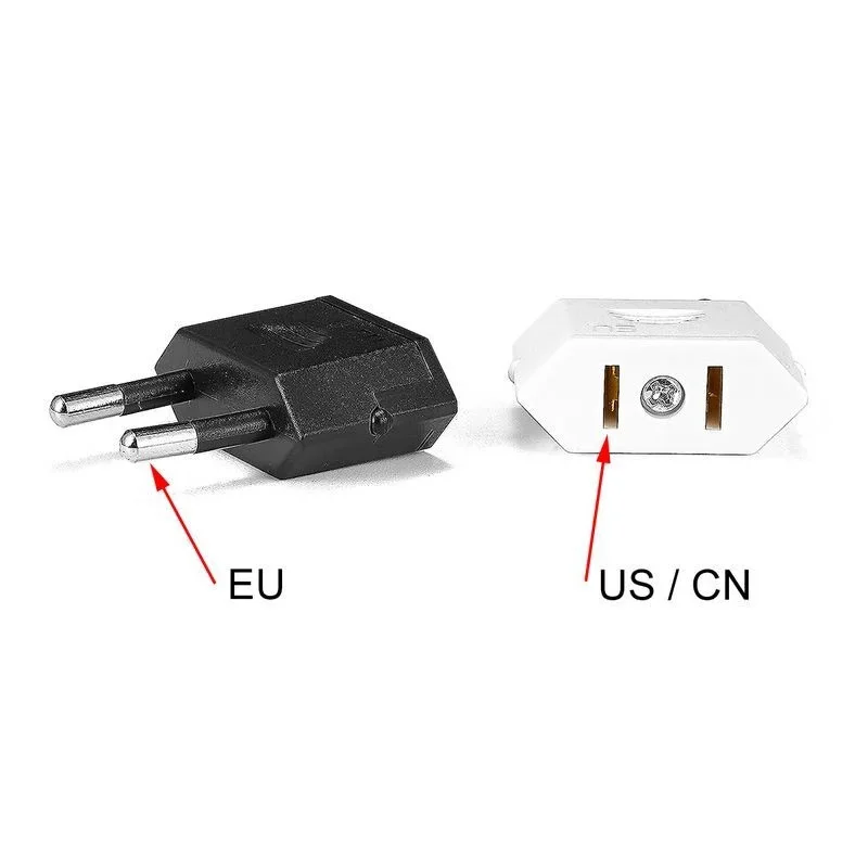 EU Plug Adapter CN US To EU European Electrical Socket Power Adapter Pure Copper 2 Round Pin Euro Europe Power Plug Converter power supply adapter