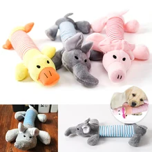 Mignon chien chat drôle polaire durabilité peluche chien jouets couinement mâcher son interactif jouet adapté pour tous les animaux de compagnie longue peluche chiot jouet