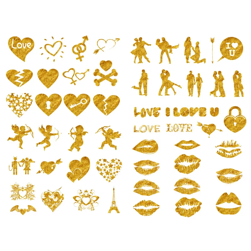 1 pcs cute golden love logo aesthetic book journal stickers scrapbooking stationery diary planner sticker school art supplies assorted stickers aliexpress