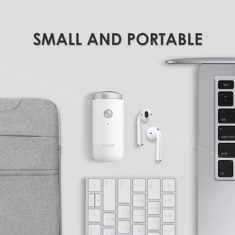 Xiaomi Mijia, мини электробритва, SO White, бритва, моющаяся, триммер для бороды, для бритья, для мужчин, USB, перезаряжаемая, бритва, бритвы для волос
