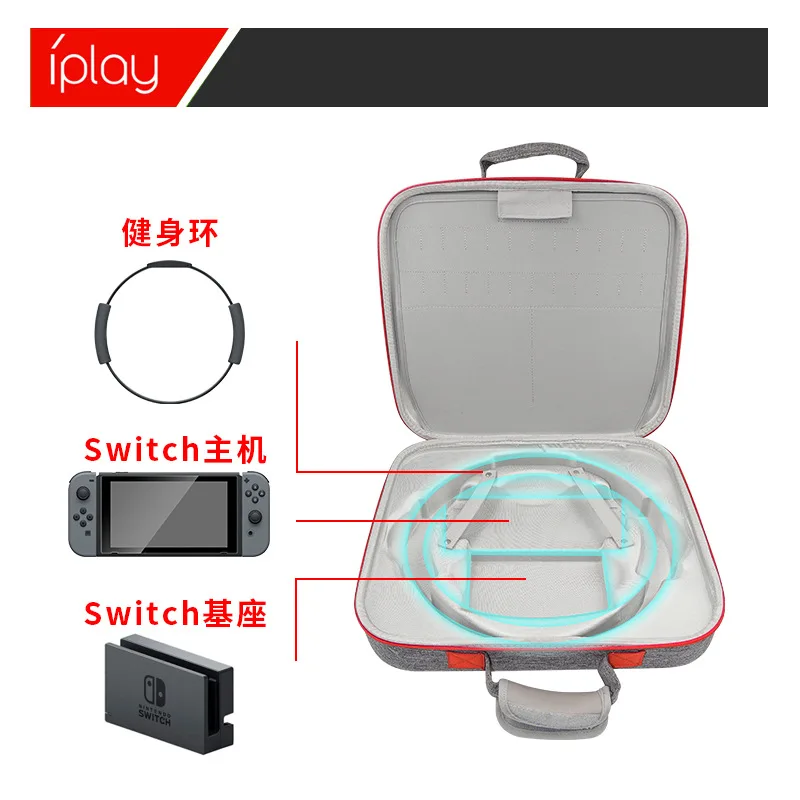 for Nintend Switch Portable Case NS Bag Multifunctional EVA Fitness Ring Base Storage Cover Shell For Switch Accessories