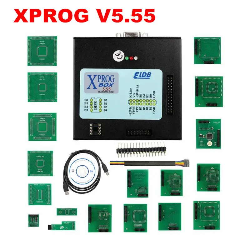 Лучшая цена X Prog-M Xprog m V6.12/V5.55 ECU чип тюнинговый инструмент программист XProgM Box 6,12/5,55 XPROG-M 8 Soic клип ECU программист
