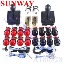 Америка стильный джойстик набор игра diy части для Аркады Нулевая задержка USB энкодер 8 способ аркадный джойстик с американская Кнопка наборы