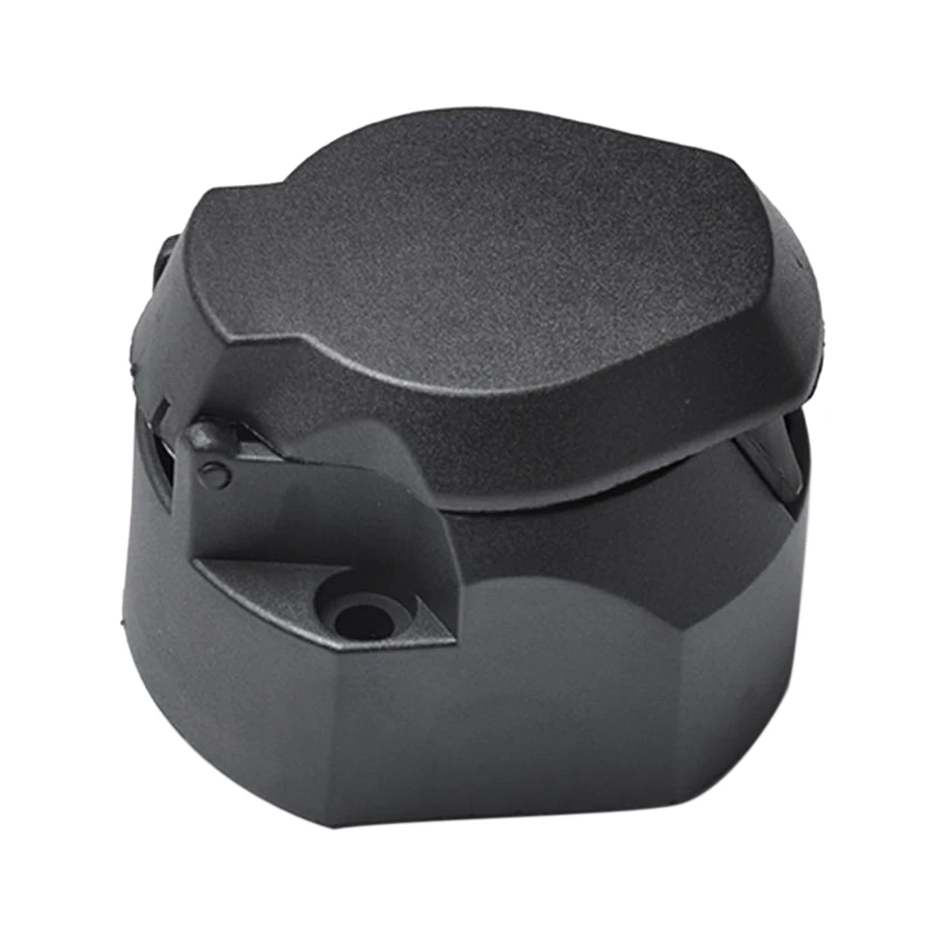 

Round 7 Way Pin Trailer Boat Light Socket Connector With Cap Weather Proof