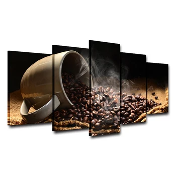 

5Pcs Flower Tree Abstract Canvas Print Art Oil Painting Picture Home Wall