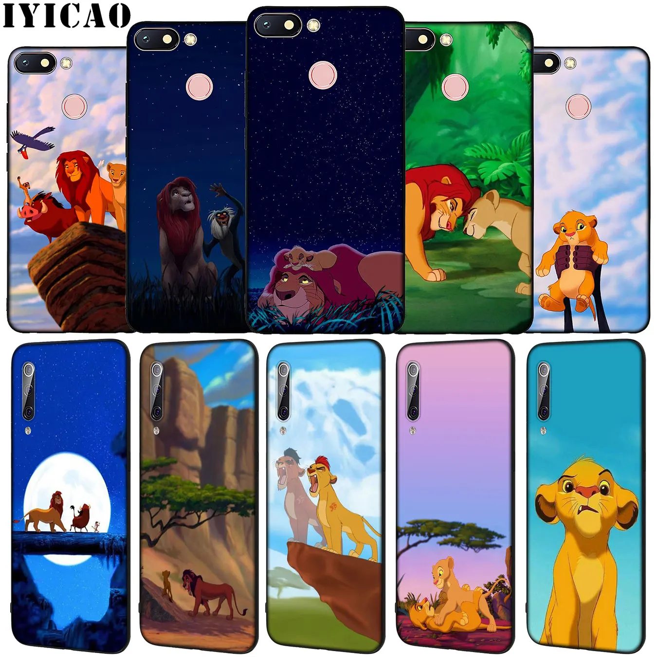 Лучший Мягкий силиконовый чехол IYICAO с изображением короля льва для Xiaomi Redmi Note 8 8T 8A