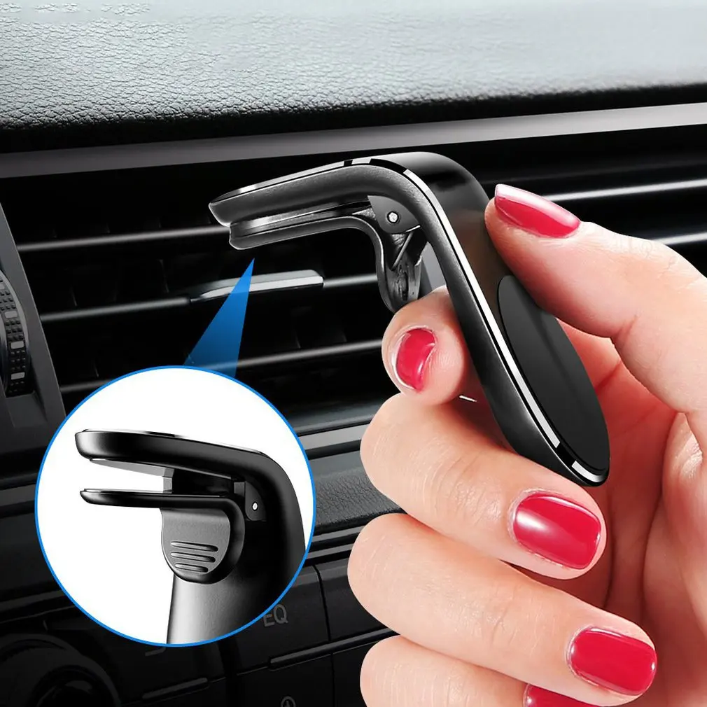 Car Phone Holder Mobile Phone Supporter Magnetic Phone Mount Car Phone Bracket Car Air Outlet Holder