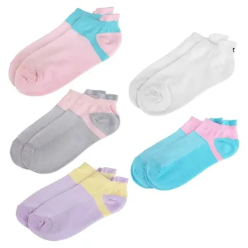 

1 Pair Double Color Socks Women Patchwork Color Comfortable Cotton Socks Trend Preppy Socks For Students