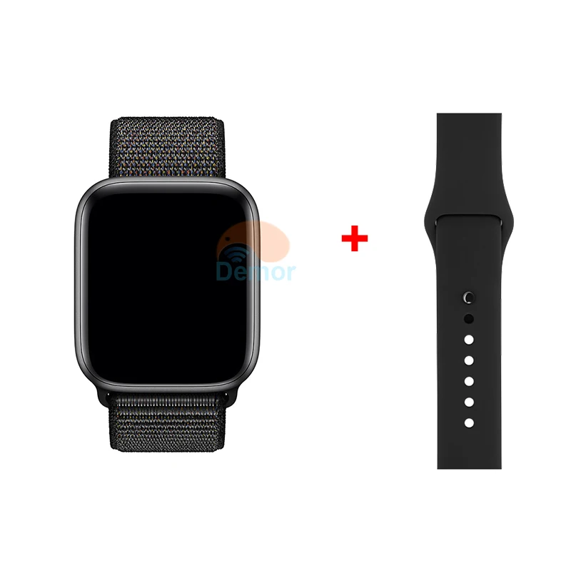 Black Loop DEMOR IWO 11 gps умные часы серии 5 44 мм монитор сердечного ритма MTK2503 спортивные умные часы для Apple iOS 9 iPhone 10 X Android телефон - Цвет: Black Loop