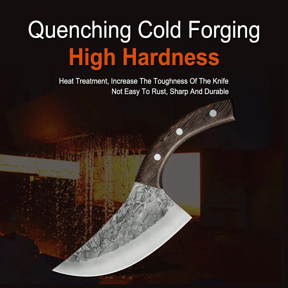 5cr156寸龙泉锤纹后锻打剔骨刀详情 (7)