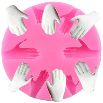 

DIY Baby Hand Silicone Mold Chocolate Baking Candy Polymer Clay Molds Baby Party Cupcake Topper Fondant Cake Decorating Tools