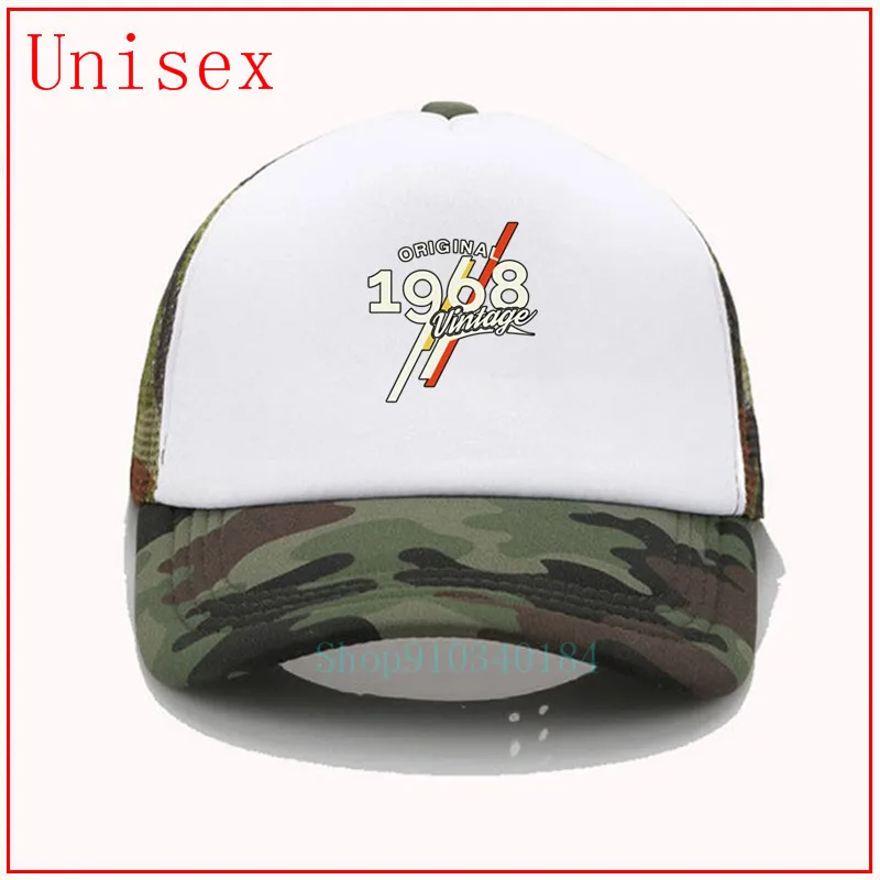 1968 Classic 50 years old birthday cross ponytail hat sun protection cap cool dad hats visor summer for women | Аксессуары для