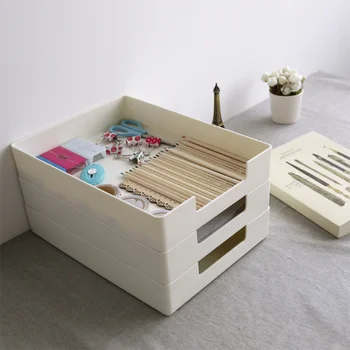 

Organizers for Desktop the Classified Storage Plastic Box of Office Desktop Documents Cosmetic Storage Box Organizer Box