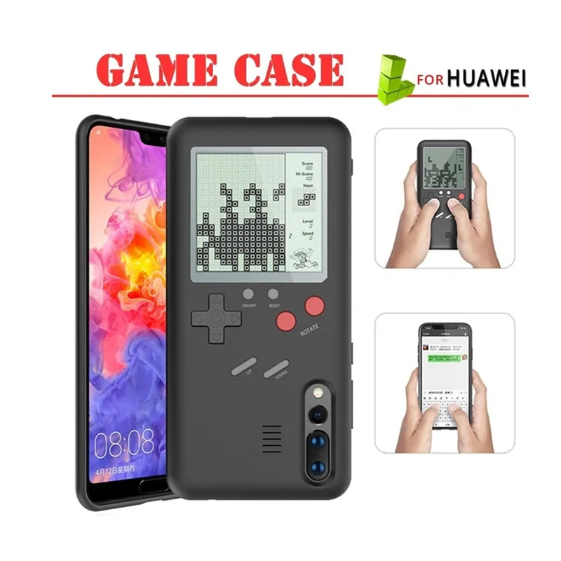 Игровой чехол в стиле ретро для Huawei P30 P20 Mate 30 20 Pro телефона Gameboy Tetris Honor 9X 8X Nova 5 4