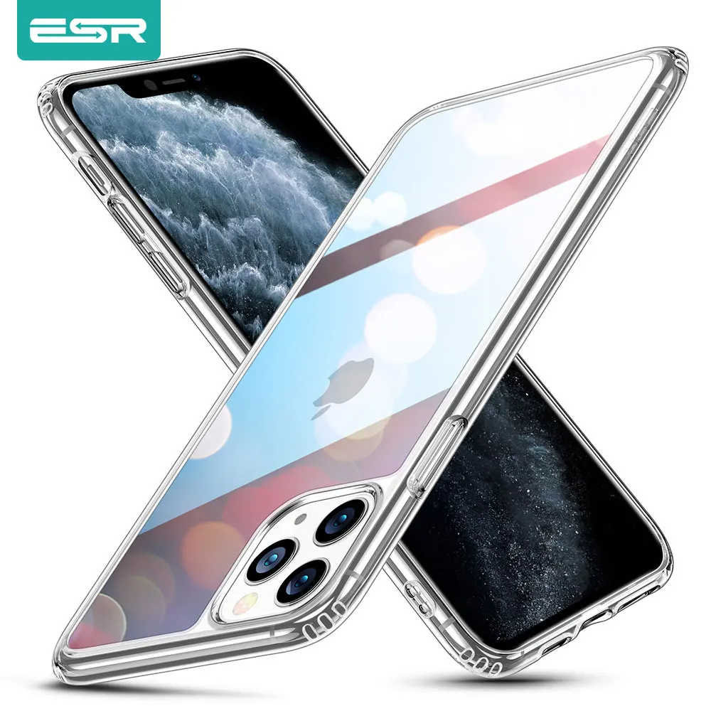 ESR Tempered Glass Case for iPhone 11 11Pro Max Shockproof Luxury Bumper Case for iPhone 11 Pro Max Mirror Cover Glass Cases