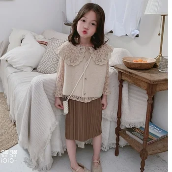 

Mihkalev Kids clothes girls clothing set 2020 spring children 2pieces tracksuit long sleeve tshirt+skirt baby girl fall outfits