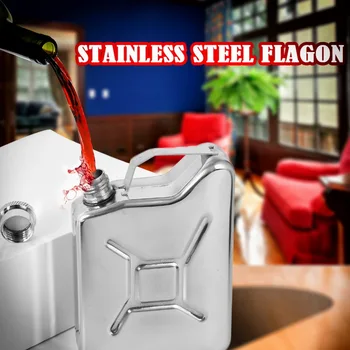 

Stainless Steel Hip Flask Liquor Whiskey Alcohol Pocket Wine Bottle 5 Oz