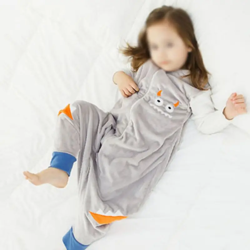 Спальный мешок для малышей, хлопковый спальный мешок без рукавов, детская одежда для сна с рисунком совы, динозавра, детская одежда для сна