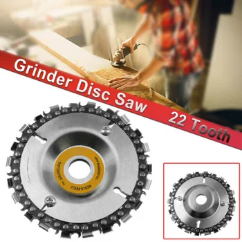 

4 Grinder 4 Inch Disc And Chain 22 Tooth Fine Cut Chain Set For 100/115mm Angle