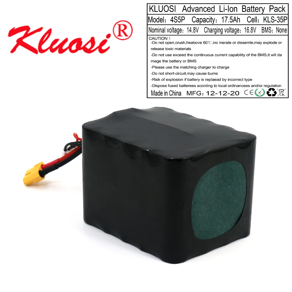 KLUOSI 14 8 V 17.5Ah 18Ah 4S5P 16 ионно литиевая Батарея высокое Ёмкость Бла (беспилотный