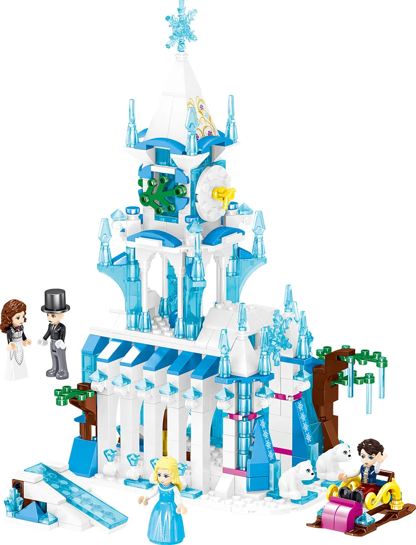 

2019 legoingys Friends Series City Fairy Princess Astronomical Clock Tower Castle Model Building Blocks Enlighten Kids Toys