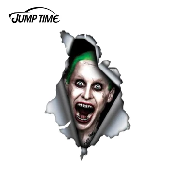 

Jump Time 13cm x 8.7cm Joker Sticker Car Decal 3D Pet Graphic Vinyl Decal Car Window Laptop Bumper Animal Car Stickers