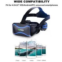 New Virtual Reality Smartphone 3D Glasses VR Headset HIFI Stereo Helmet VR Headset With Remote Control For IPhone Android