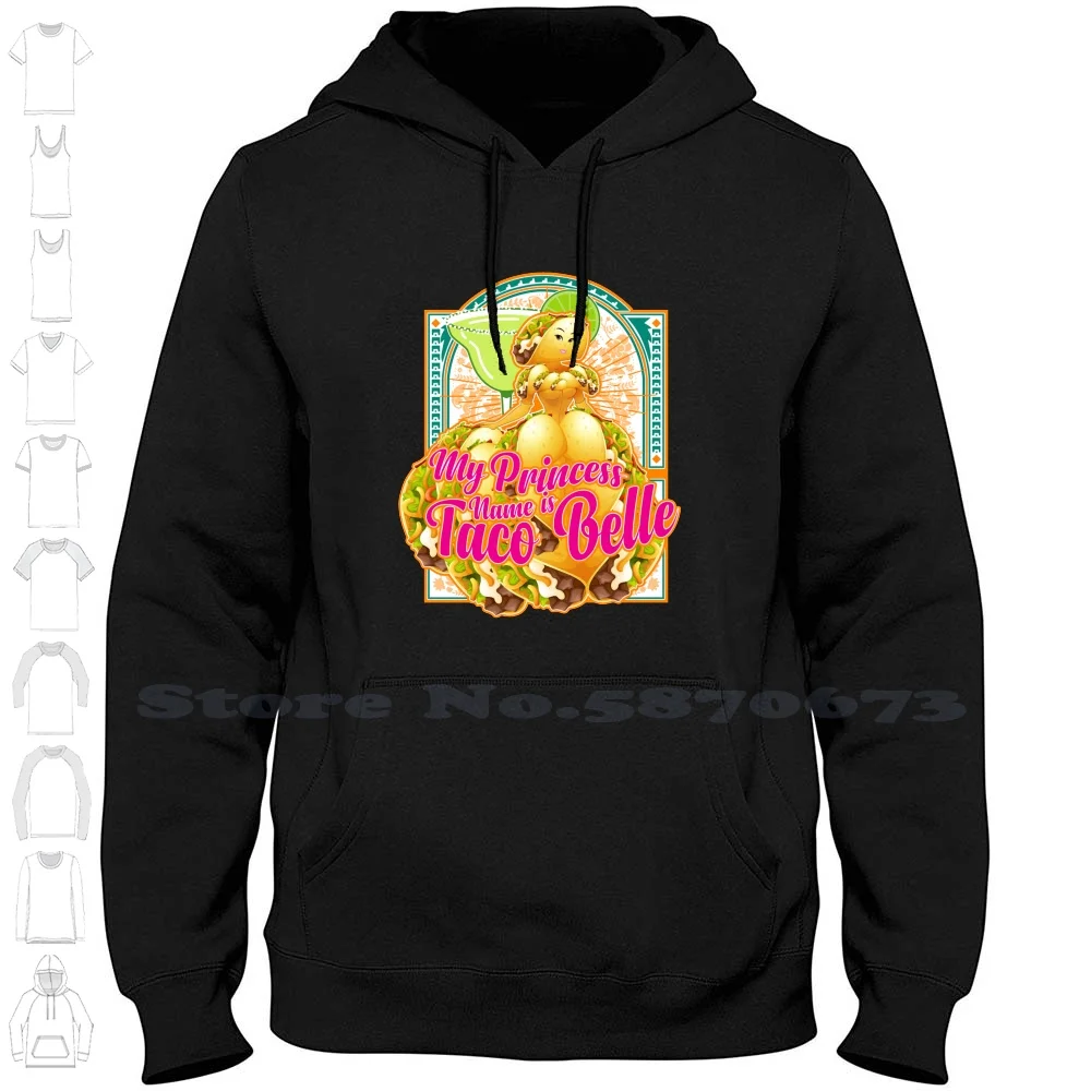Taco Belle Streetwear Sport Felpa Con Cappuccio Felpa Princess Mermaid Taco Taco Cat Unicorn Zombie Princess Peach Jasmine The Little