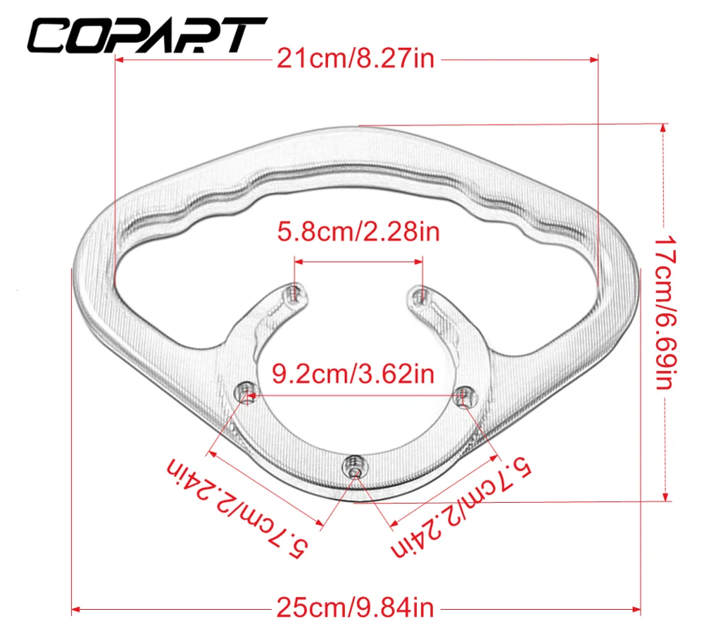 Универсальные ручные подлокотники для мотоцикла Honda CBR500RR CBR1000RR VFR80F|Накладки и