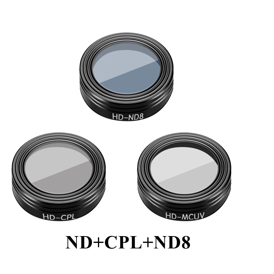 Mavic воздушный фильтр нити UV/ND4/ND8/ND16/ND32/CPL объектив Фильтры Комплект для DJI Mavic камера воздушного дрона Сверхлегкий объектив Комплект аксессуаров - Цвет: UV CPL ND8