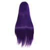 Similler 80 Cm Long Straight Cosplay Wig Black Purple Red Pink Blue Green White Gray Brown Synthetic Hair Wigs ► Photo 2/6