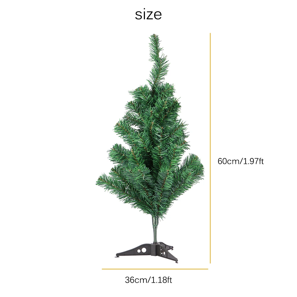 Шифрование Зеленая елка Мини искусственная Рождественская елка украшения Рождественская елка 60 см Вечерние