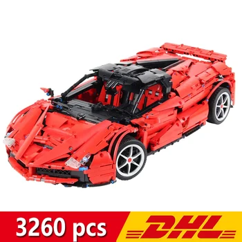 

Technic MOC Red RC Car Roadster 1:8 Model Kit Building Blocks 3260Pcs Bricks Toys Children Gift