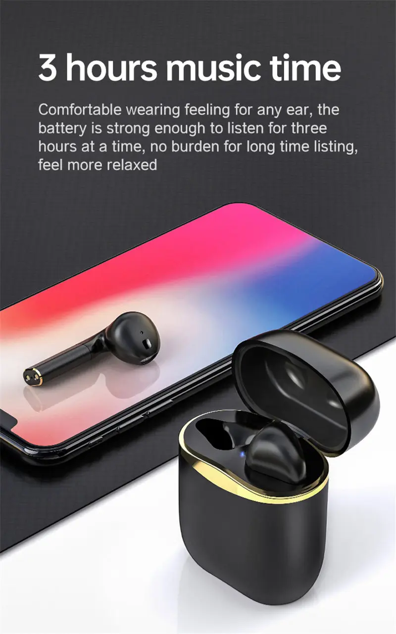Новые горячие TWS Bluetooth 5,0 Наушники Беспроводные сенсорные Hi-Fi стерео наушники Handfree спортивные наушники для iPhone 11 huawei mate 30