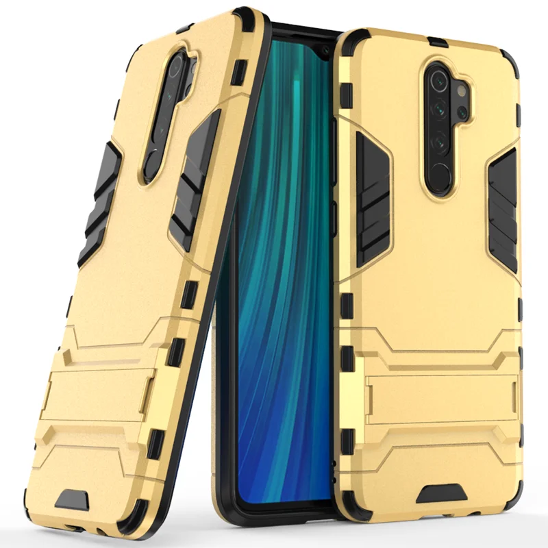 Чехол для Xiaomi Redmi Note 8 Pro, задняя крышка для телефона Xiaomi Redmi Note8 Pro, устойчивый к падению отпечатков пальцев, чехол с подставкой
