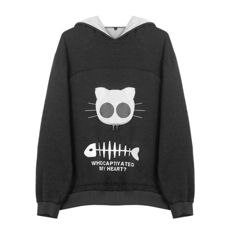 

2020 New Women Net red Streetwear Pet travel Hoodies cat dog clothes embroidered cat breathable clothes Pullovers Loose tops