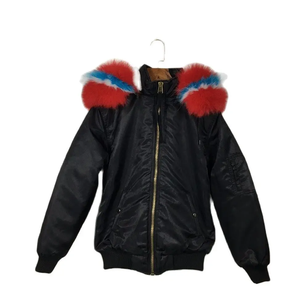 

White Cream Faux Fur Bomber Casual Winter Black Bomber Casual Wear With Thickness Fur Lined Jacket New Arrival