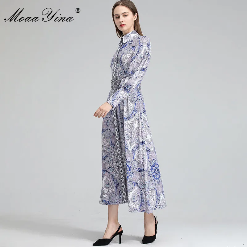 MoaaYina Fashion Designer dress Spring Autumn