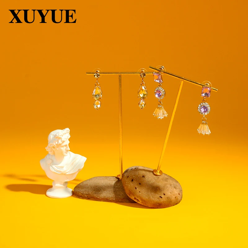 Creative Stone Jewelry Earring Display Stand Earrings Ear Hanging Display Stand Home Shooting Earring Display Props