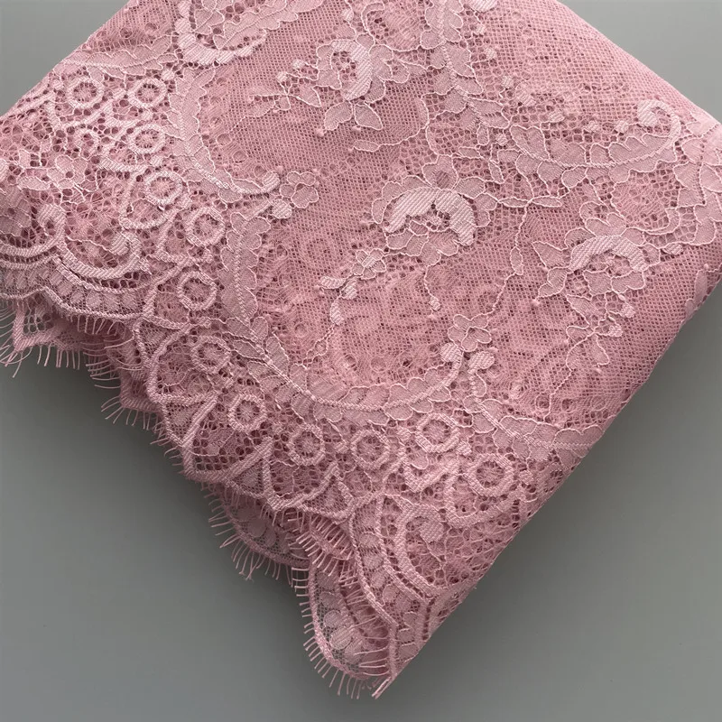 3M / Lot French Eyelash Lace Fabric 150cm White Black Diy Exquisite Lace Embroidery Clothes Wedding Dress Accessories lace fabric lace garment accessories lace sewing supplies lace accessories lace sewing accessories
