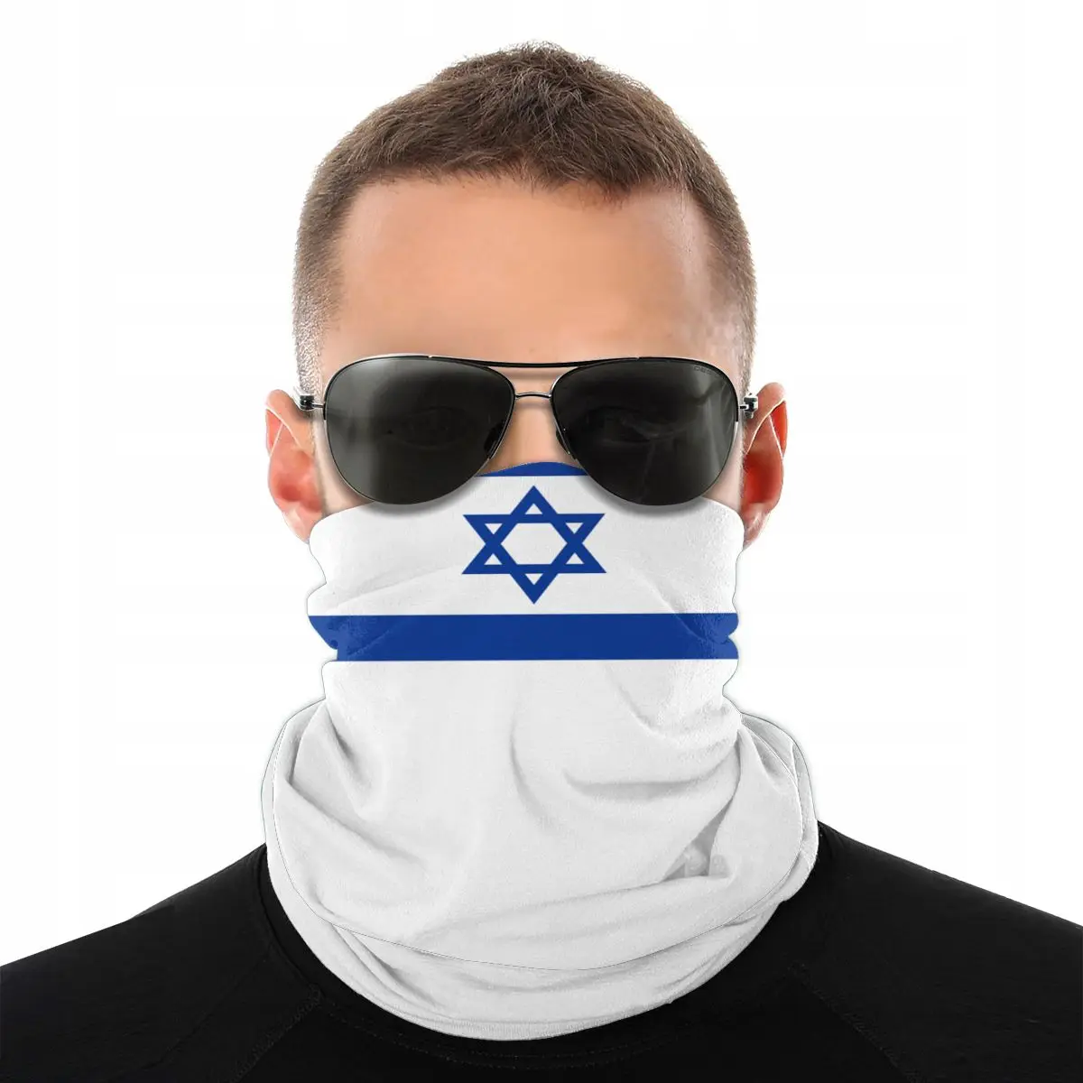 Безшовная бандана унисекс маска для лица с флагом Israel Хэллоуина |