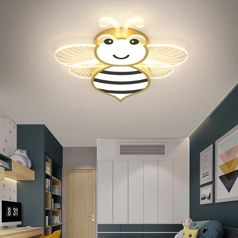 Modern Led Ceiling Lights For Kid's Children Room Bedroom Study Blue