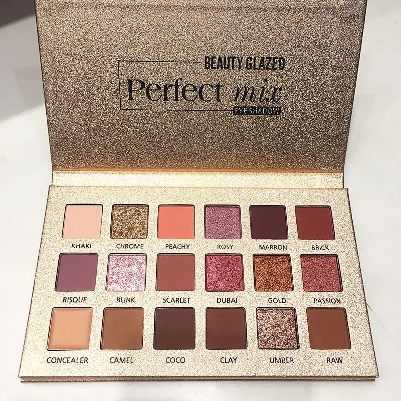 Beauty Glazed 18 оттенков матовые тени для век макияж Палитра стойкий мерцающий