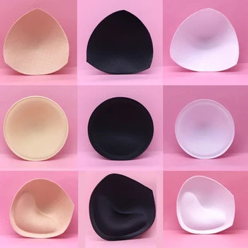 

1/3pair Woman Swimsuit Padded Sponge Foam Push Up Pads Enhancer Chest Cup Thick Bikini Swimwear Inserts Triangle Bra Pad